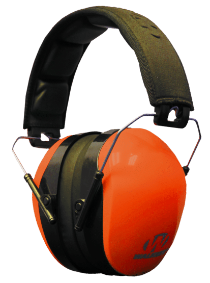Walker constructs these passive earmuffs with blaze orange ear cups and a comfortable black headband with a sound dampening composite housing.